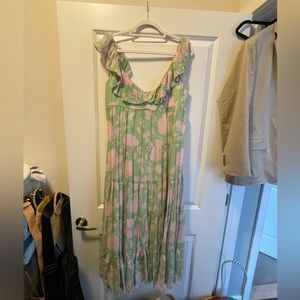 Green and pink Antonio melani dress